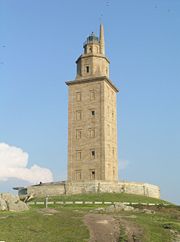 Tower of Hercules, a Roman lighthouse modelled on the Pharos