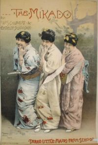Lithograph from the Mikado