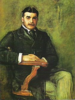 Portrait by Millais (1888) in the National Portrait Gallery, London. It hangs next to Frank Holl's 1886 portrait of W. S. Gilbert.