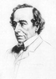 Line drawing of Disraeli