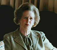 Margaret Thatcher was the first woman to serve as British Prime Minister, holding the office from 1979 to 1990. Photographed 1984.