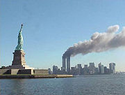 New York under attack in the September 11, 2001 attacks