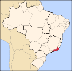 Location of Rio de Janeiro