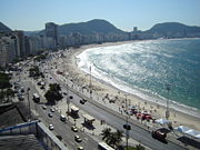 A view of the Copacabana Beach.