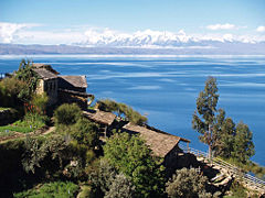 Titicaca - View of the Lake from the Bolivian shore.