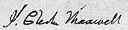 James Clerk Maxwell's signature