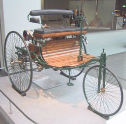 Replica of the Benz Patent Motorwagen built in 1885
