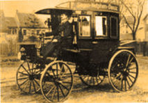 First bus in history: a Benz truck modified by Netphener company (1895)
