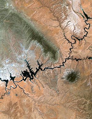 Lake Powell from space