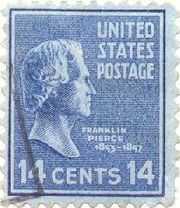 Pierce postage stamp