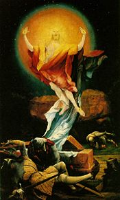 Christ en majesté, Matthias Grünewald, 16th c.: Resurrection of Jesus