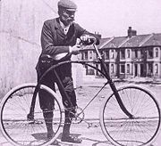 Bicycle in Plymouth, England at the start of the 20th century