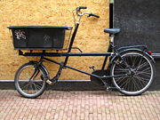 Working bicycle in Amsterdam, Netherlands.