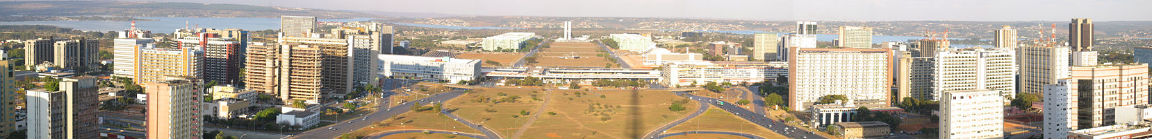 Panoramic picture of Brasília from the TV tower.
