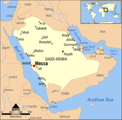 Location of Mecca