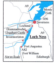 Map of Loch Ness