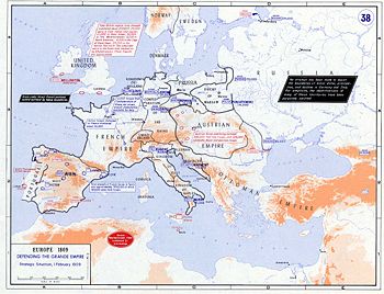 The European strategic situation in February 1809
