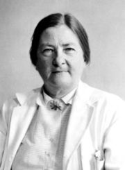 National Library of Medicine picture of Dorothy Hansine Andersen. Andersen first described cystic fibrosis of the pancreas.