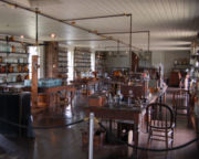 Edison's Menlo Park Laboratory, removed to Greenfield Village in Dearborn, Michigan. (Note the organ against the back wall)