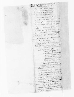 Madison's "Notes for speech on Constitutional amendments, June 8, 1791, in which he underlined the concept of "natural rights retained"