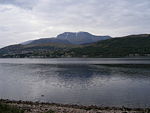 Ben Nevis and Fort William, seen from across Loch Linnhe