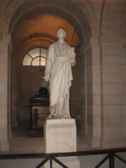 Voltaire's tomb in Paris' Pantheon.