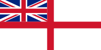 The White Ensign of the Royal Navy.