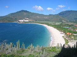 A Caribbean beach in Isla Margarita, Venezuela.