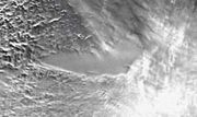 Lake Vostok is visible from space as the ice sheet above it is flat. (NASA GSFC)