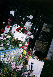 Eva Perón's tomb in La Recoleta Cemetery in the Buenos Aires district of Recoleta