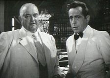 Sidney Greenstreet (left) alongside Humphrey Bogart.