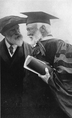 Carnegie, right, with James Bryce, 1st Viscount Bryce