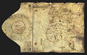 The "Colombus map" was drawn circa 1490 in the workshop of Bartolomeo and Christopher Colombus in Lisbon.