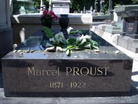 Grave of Marcel Proust at Père Lachaise Cemetery.