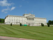 The Parliament Buildings at Stormont. Built in 1932 and home to the Northern Ireland Assembly.