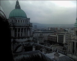 View of Belfast City Hall from the Big Wheel