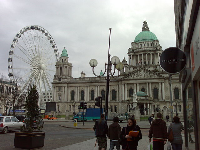 Image:Belfast wheel and city hall.jpg