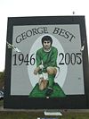 George Best mural, close to his childhood home in the Cregagh estate.