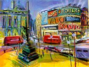 Painting of Piccadilly Circus