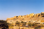 Jaisalmer in Rajasthan is situated in the heart of the Thar Desert. The region is arid and dusty.