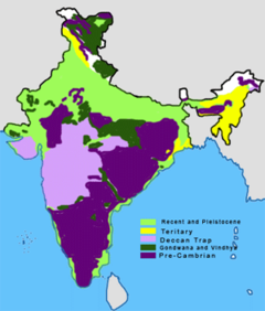 Geological regions of India