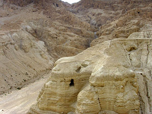 The caves in which the scrolls were found