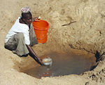 Only forty-six percent of people in Africa have safe drinking water.