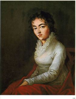 1782 portrait of Constanze Mozart by Joseph Lange