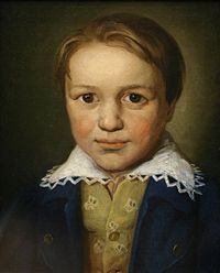 A portrait of the thirteen-year-old Beethoven by an unknown Bonn master