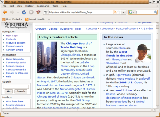 Image:Mozilla Firefox 3.0 in Ubuntu.png