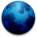 The generic globe logo used when Firefox is compiled without the official branding