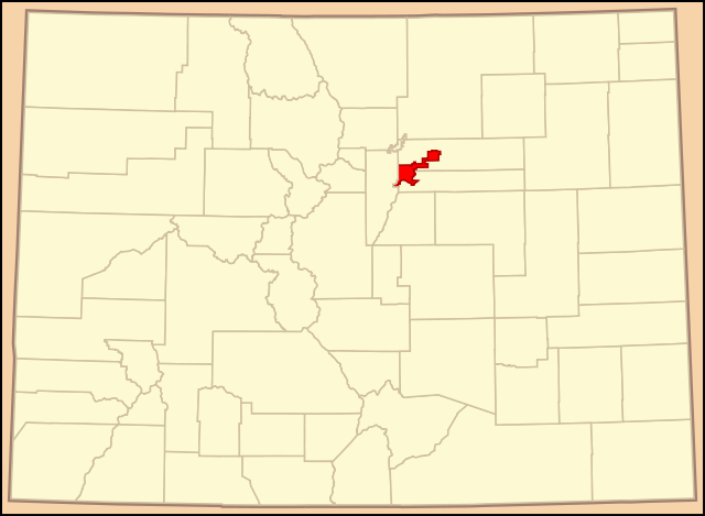 Image:Map of Colorado highlighting Denver County (colored).svg