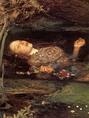  Ophelia (detail). By John Everett Millais, 1851–52. Tate Britain.
