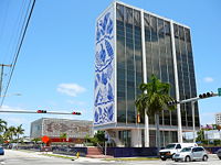 The Bacardi Building in Midtown, is an example of MiMo Architecture
